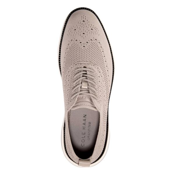 New Cole Haan Men 9 M Grand Hurrion Stitchlite Wingtip Oxford Dove Paloma Grey 2 main image 11